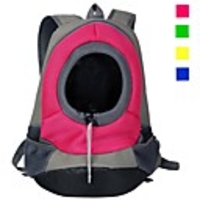 Cat Dog Carrier Bag Travel Backpack Cat Backpack Portable Breathable Solid Colored Nylon puppy Small Dog Purple Yellow Red