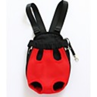 Cat Dog Carrier Bag Travel Backpack Front Backpack Portable Breathable Solid Colored Fabric Black Purple Red