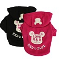 Cat Dog Coat Hoodie Cosplay Winter Dog Clothes Black Rose Costume Polar Fleece XS S M L