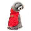 Cat Dog Coat Hoodie Vest Solid Colored Keep Warm Windproof Outdoor Winter Dog Clothes Red Gray Costume Cotton S M L XL XXL