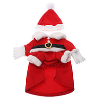 Cat Dog Coat Outfits Christmas Costume Cosplay Halloween Christmas New Year