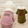 Cat Dog Coat Solid Colored Casual / Daily Fashion Outdoor Winter Dog Clothes Pink Coffee Costume Plush Fabric S M L XL