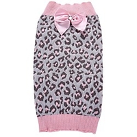 Cat Dog Coat Sweater Christmas Leopard Party Cosplay Casual / Daily Winter Dog Clothes Puppy Clothes Dog Outfits Pink Costume for Girl and Boy Dog Spandex Cotton / Linen Blend XS S M miniinthebox