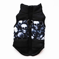 Cat Dog Coat Vest Puppy Clothes Bowknot Keep Warm Outdoor Winter Dog Clothes Puppy Clothes Dog Outfits Breathable Black / Red Blue / Yellow White / Red Costume for Girl and Boy Dog Cotton XS S M L XL miniinthebox