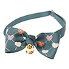 Cat Dog Collar Bow Tie With Bell Nylon Red Pink
