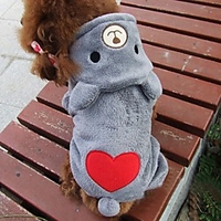 Cat Dog Costume Hoodie Puppy Clothes Bear Cosplay Winter Dog Clothes Puppy Clothes Dog Outfits Rose Gray Costume for Girl and Boy Dog Cotton XS S M L XL XXL miniinthebox