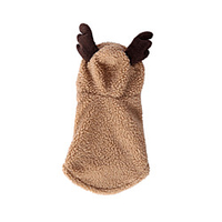 Cat Dog Costume Hoodie Puppy Clothes Reindeer Cosplay Christmas Winter Dog Clothes Puppy Clothes Dog Outfits Costume for Girl and Boy Dog Polar Fleece Cotton XS S M L XL miniinthebox