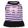 Cat Dog Dress Floral Botanical Fashion Dog Clothes Breathable Purple Pink Costume Cotton XS S M L