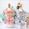 Cat Dog Dress Princess Casual / Daily Dog Clothes Fuchsia Gray Costume Cotton XS S M L XL