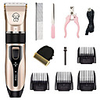 Cat Dog Grooming Hair Trimmers Hair Clipper Tool Kit Pet Hair Remover Cordless Plastics Clipper Trimmer Portable Mini Rechargeable Pet Grooming Supplies Black One-piece Suit