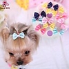 Cat Dog Hair Accessories Hair Bow Cosplay Wedding Dog Clothes Yellow Blue Pink Costume Mixed Material