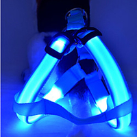 Cat Dog Harness Vest LED Lights Rechargeable Safety Glow in the Dark LED Light Reflective Nylon White Blue Yellow Red Pink miniinthebox
