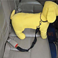 Cat Dog Leash Car Seat Harness / Safety Harness Adjustable / Retractable Plastic Nylon Red Jade