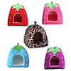 Cat Dog Mattress Pad Bed Bed Blankets Tent Cave Bed Pet House Baskets Sponge Wood Plush Breathable Warm Polka Dot Leopard Purple Red