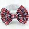 Cat Dog Necklace Christmas Tie / Bow Tie Bowknot Birthday Wedding Birthday Dog Clothes Black / Red Black / White Red / White Costume Cotton S M L