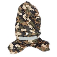 Cat Dog Rain Coat Puppy Clothes Solid Colored Casual / Daily Waterproof Sports Outdoor Dog Clothes Puppy Clothes Dog Outfits Camouflage Color Yellow Red Costume for Girl and Boy Dog Nylon XS S M L XL miniinthebox