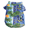 Cat Dog Shirt / T-Shirt Floral Botanical Holiday Fashion Dog Clothes Rainbow Yellow Blue Costume Cotton XS S M L XL