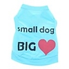 Cat Dog Shirt / T-Shirt Heart Letter Number Holiday Casual / Daily Dog Clothes Blue Pink Costume Terylene XS S M L