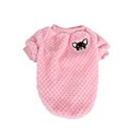 Cat Dog Shirt / T-Shirt Letter Number Casual / Daily Dog Clothes Purple Blue Pink Costume Cotton XS S M L