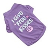 Cat Dog Shirt / T-Shirt Letter Number Casual / Daily Fashion Dog Clothes Purple Red Blue Costume Cotton XS S M L