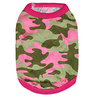 Cat Dog Shirt / T-Shirt Puppy Clothes Camo / Camouflage Fashion Dog Clothes Puppy Clothes Dog Outfits Breathable Green Rose Costume for Girl and Boy Dog Cotton XS S M L miniinthebox