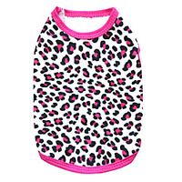 Cat Dog Shirt / T-Shirt Puppy Clothes Leopard Fashion Dog Clothes Puppy Clothes Dog Outfits Breathable Black Rose Costume for Girl and Boy Dog Cotton XS S M L miniinthebox