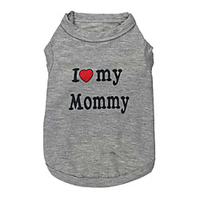 Cat Dog Shirt / T-Shirt Puppy Clothes Letter Number Fashion Dog Clothes Puppy Clothes Dog Outfits Breathable Orange Dark Blue Gray Costume for Girl and Boy Dog Cotton XS S M L
