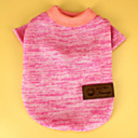 Cat Dog Shirt / T-Shirt Solid Colored Casual / Daily Dog Clothes Black Pink Green Costume Cotton S M L XL XXL