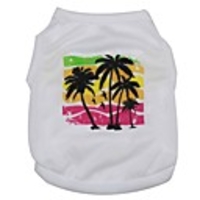 Cat Dog Shirt / T-Shirt Solid Colored Classic Dog Clothes White Costume Terylene XS S M L