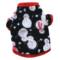 Cat Dog Shirt / T-Shirt Sweater Sweatshirt Snowflake Party Casual / Daily Keep Warm Outdoor Winter Dog Clothes Puppy Clothes Dog Outfits White Dark Blue Costume for Girl and Boy Dog Polar Fleece XS S