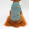 Cat Dog Shirt / T-Shirt Sweater Sweatshirt Stripes Casual / Daily Dog Clothes White Red Blue Costume Cotton S M L XL XXL