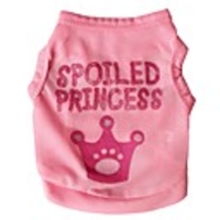 Cat Dog Shirt / T-Shirt Tiaras Crowns Dog Clothes Pink Rose Costume Terylene XS S M L