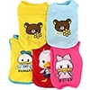Cat Dog Shirt / T-Shirt Vest Animal Casual / Daily Dog Clothes Purple Red Light Green Costume Cotton XS S M L XL XXL