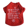 Cat Dog Shirt / T-Shirt Winter Dog Clothes Red Costume Cotton Snowflake Christmas New Year