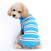 Cat Dog Sweater Dog Clothes Stripes Blue Woolen Costume For Spring Fall Winter Men