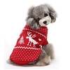 Cat Dog Sweater Puppy Clothes Reindeer Keep Warm Christmas Winter Dog Clothes Puppy Clothes Dog Outfits Red Blue Costume for Girl and Boy Dog Cotton XS S M L XL XXL miniinthebox