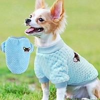 Cat Dog Sweater Sweatshirt Puppy Clothes Flower Casual / Daily Winter Dog Clothes Puppy Clothes Dog Outfits Purple Blushing Pink Blue Costume for Girl and Boy Dog Polar Fleece S M L XL XXL miniinthebox