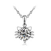 Cat Head Ball Fashion Silver Plated Pendant