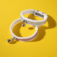 Cat Pets Collar Cute and Cuddly Outdoor Walking Rainbow Solid Colored PP Cotton Baby Pet Small Dog Rainbow Silver 1pc miniinthebox