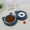 Cat Pets Feeders 0.35 L Plastic Automatic Solid Colored Blue Bowls Feeding