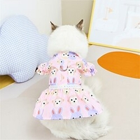 Cat Spring and Summer Clothes Monkey Rabbit Petal Skirt Cat Clothing miniinthebox