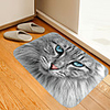 Cat With light Blue Pupils Digital Printing Floor Mat Modern Bath Mats Nonwoven Memory Foam Novelty Bathroom