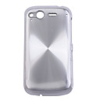 CD Grain PC Plus Aluminium Cell Phone Cover Case For HTC Desire S(white)
