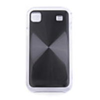 CD Grain PC Plus Aluminium Cell Phone Cover Case For Sumsung i9000(black)