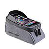 Cell Phone Bag Bike Frame Bag Top Tube 6 inch Cycling for Red Light Slate Gray Dark Gray Recreational Cycling