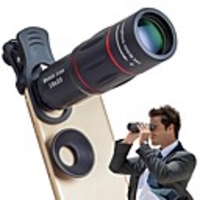 Cell Phone Lens Universal 18X Optical Zoom Lens Manual Telescope Lens with Clamp for iPhone Samsung and Most Android Smartphonesby Leaysoo
