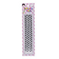 Cell Phone Rhinestone/Crystal Sticker (Black Silver)