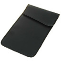 Cell Phone Signal Shield/Block Soft Leather Pouch - Black