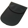 Cell Phone Signal Shield/Block Soft Leather Pouch - Black