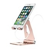 Cell Phone Stand Holder Aluminum Alloy Desktop Cradle Dock Anti-Slip Base and Convenient Charging Port office Compatible with Smartphone Android apple iPhone Tablet Foldable Adjustable